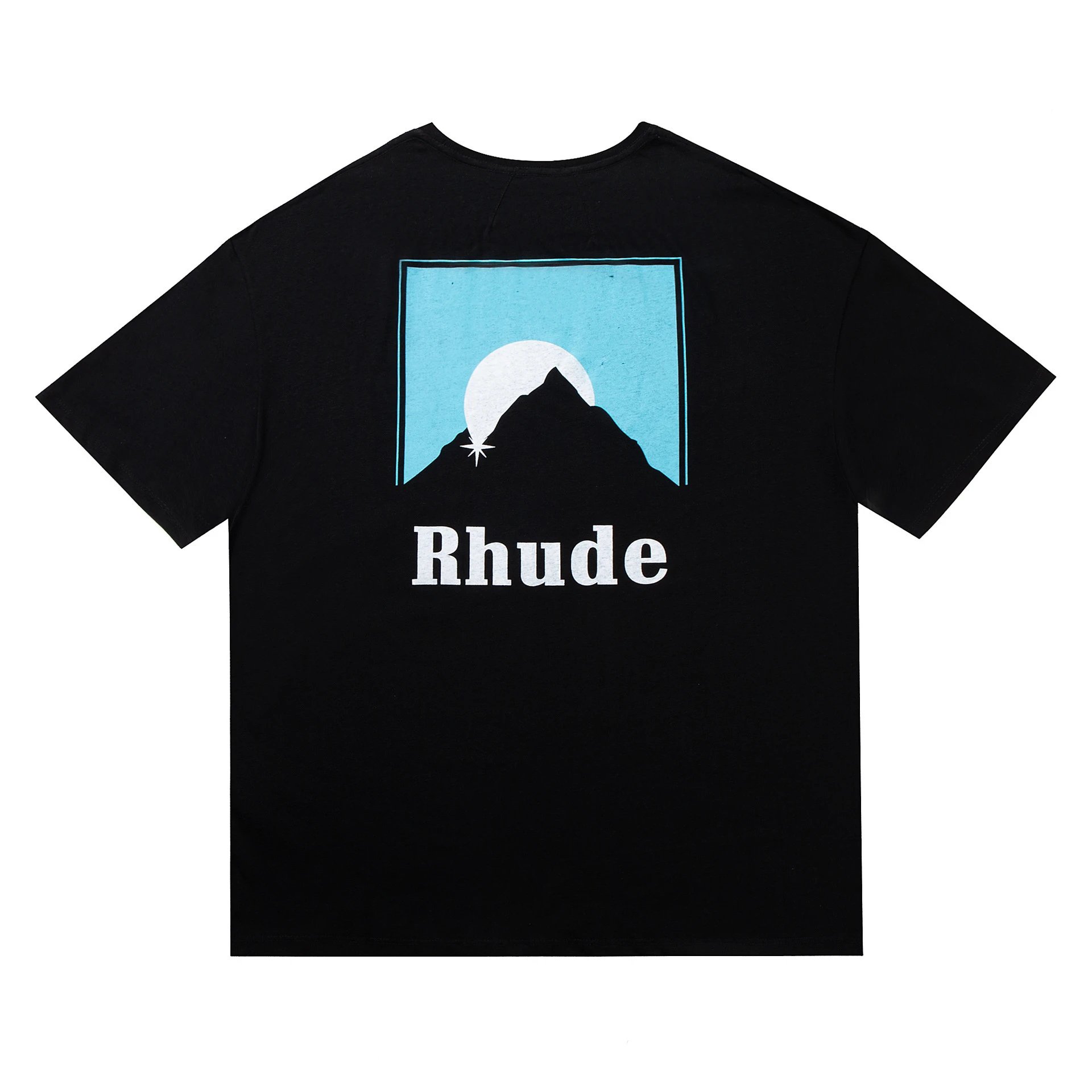 Rhude Leopard Print Graphic T-Shirt Beige - 48