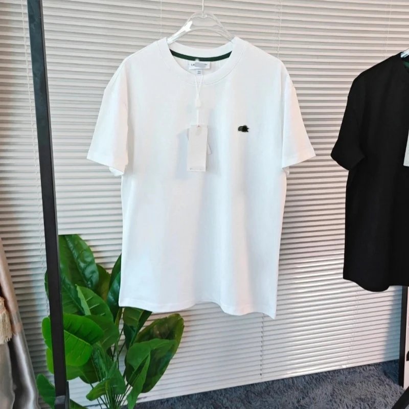 Lacoste Classic Crocodile Logo T-Shirt White and Black - 4