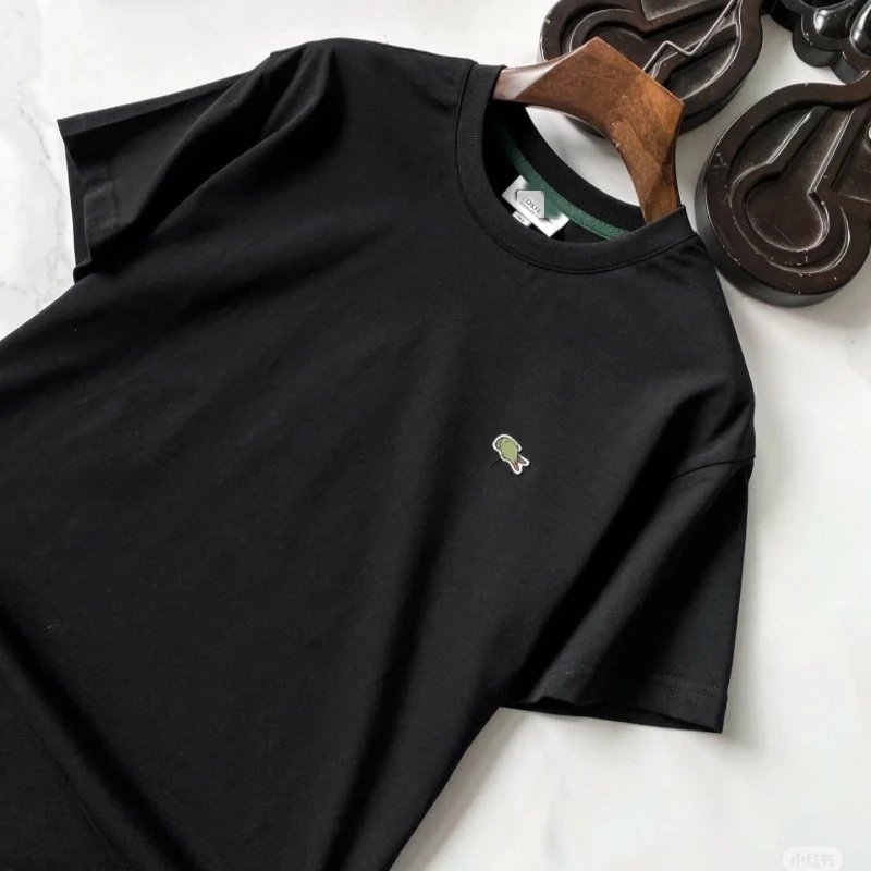 Lacoste Classic Crocodile Logo T-Shirt White and Black - 9