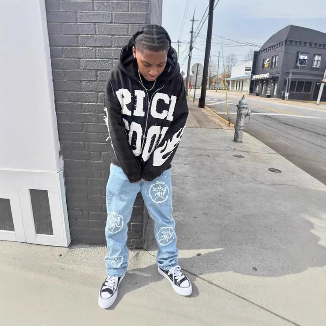 Y2K zipper up Hoodies - 131654