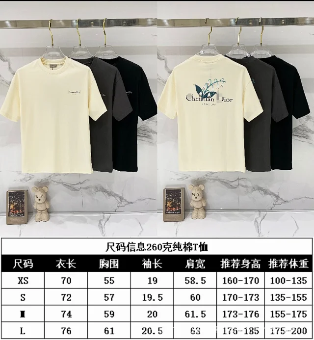 Dior T-Shirts Logo Graphic product detail image 1