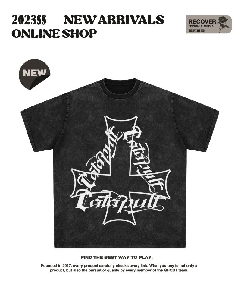 Design Catapult Cross Logo White T-Shirt T-Shirts - 5
