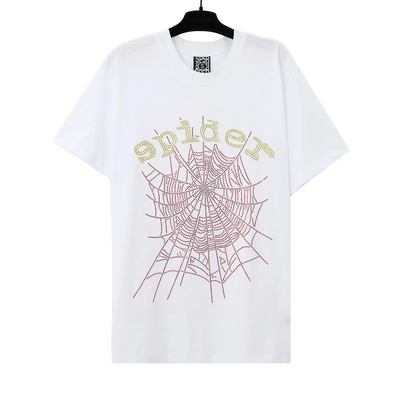SP5DER Spider Web Graphic T-Shirt Black - 13