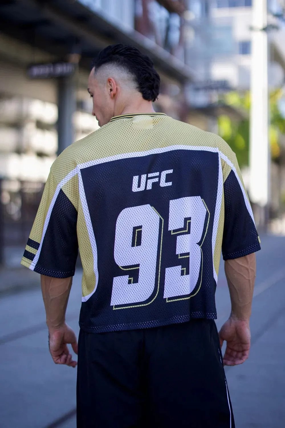 UFC x YOUNGLA Mesh Jersey Black/Gray - 15
