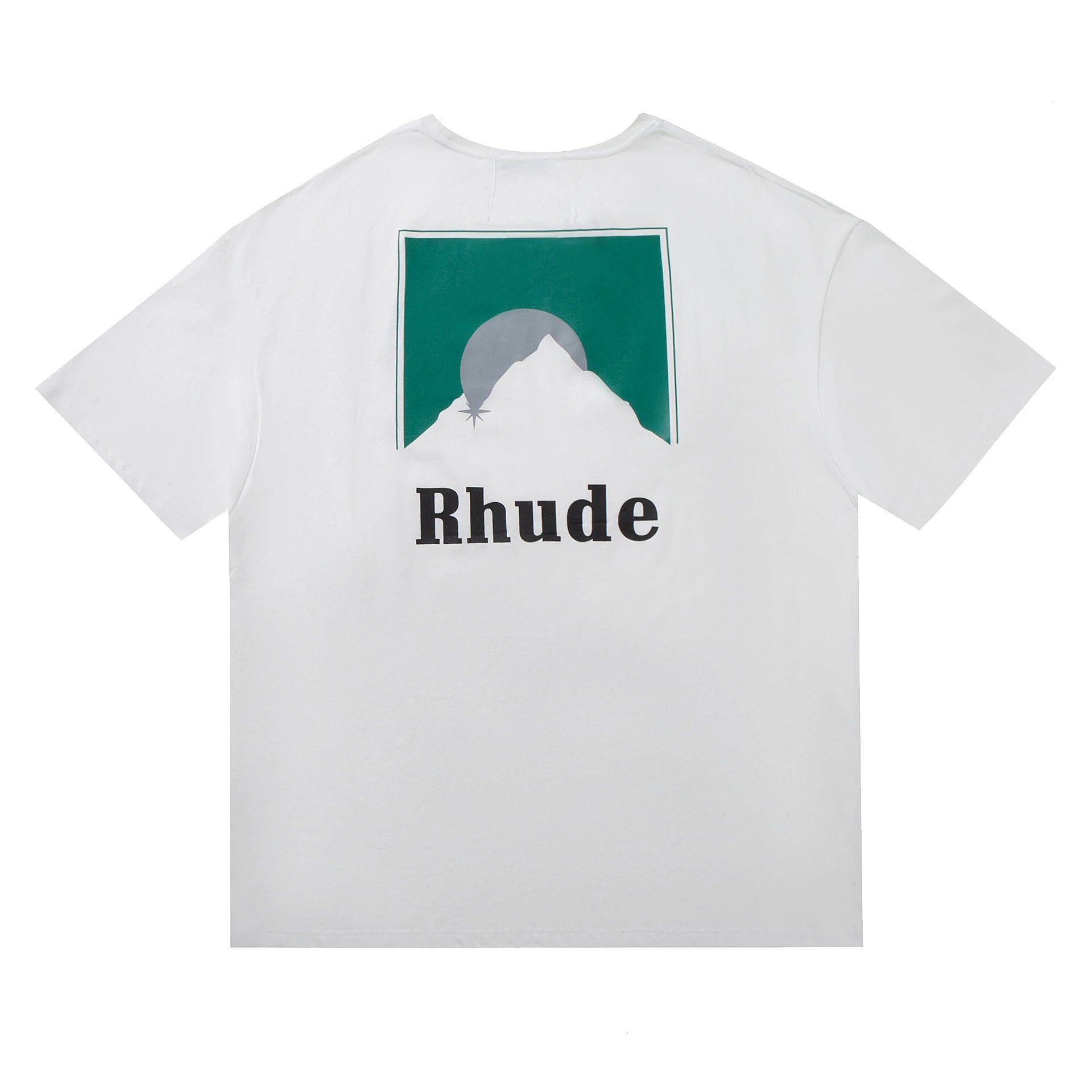 Rhude Leopard Print Graphic T-Shirt Beige - 50