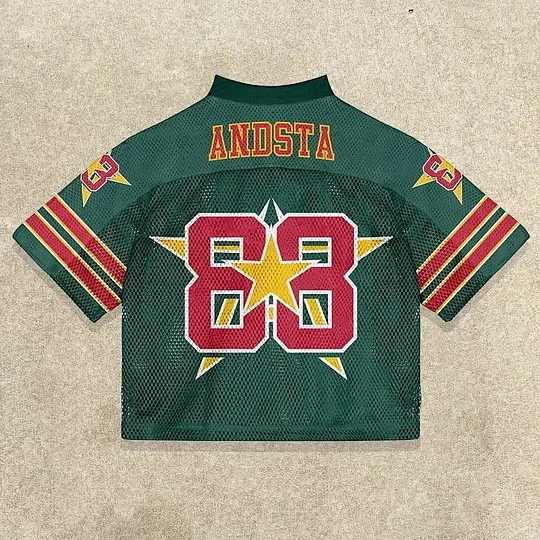 Unbranded Football Jerseys Mesh V-neck graphic jersey product detail image 24