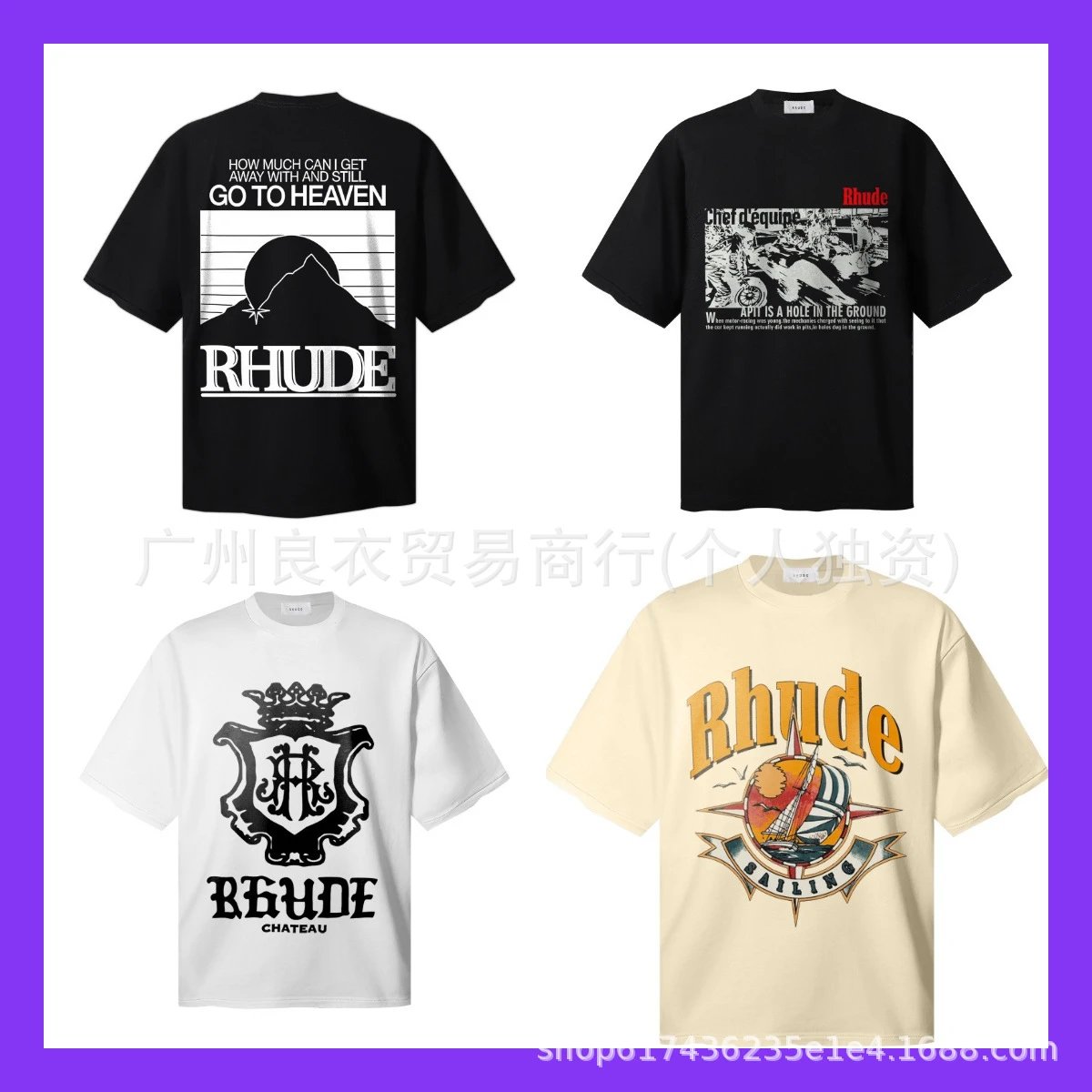Rhude Chef d'Équipe Black Graphic T-Shirt - 2
