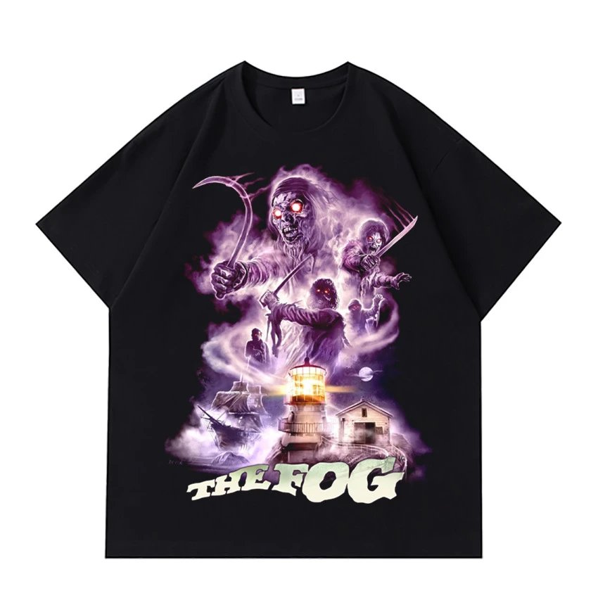 Design The Fog Horror Movie Poster Graphic T-Shirt Black - 17