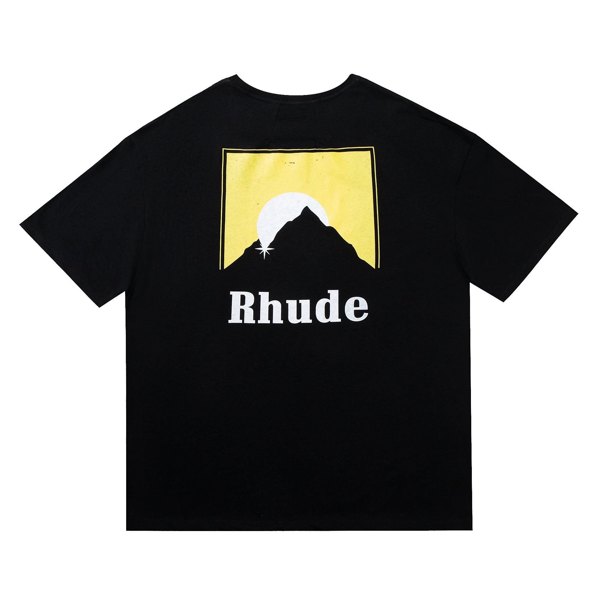Rhude Leopard Print Graphic T-Shirt Beige - 49