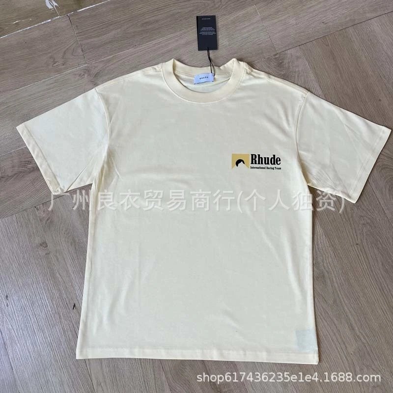 Rhude St. Rhude Hotel Graphic T-Shirt Beige - 13