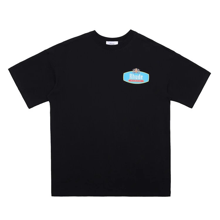Rhude Leopard Print Graphic T-Shirt Beige - 27