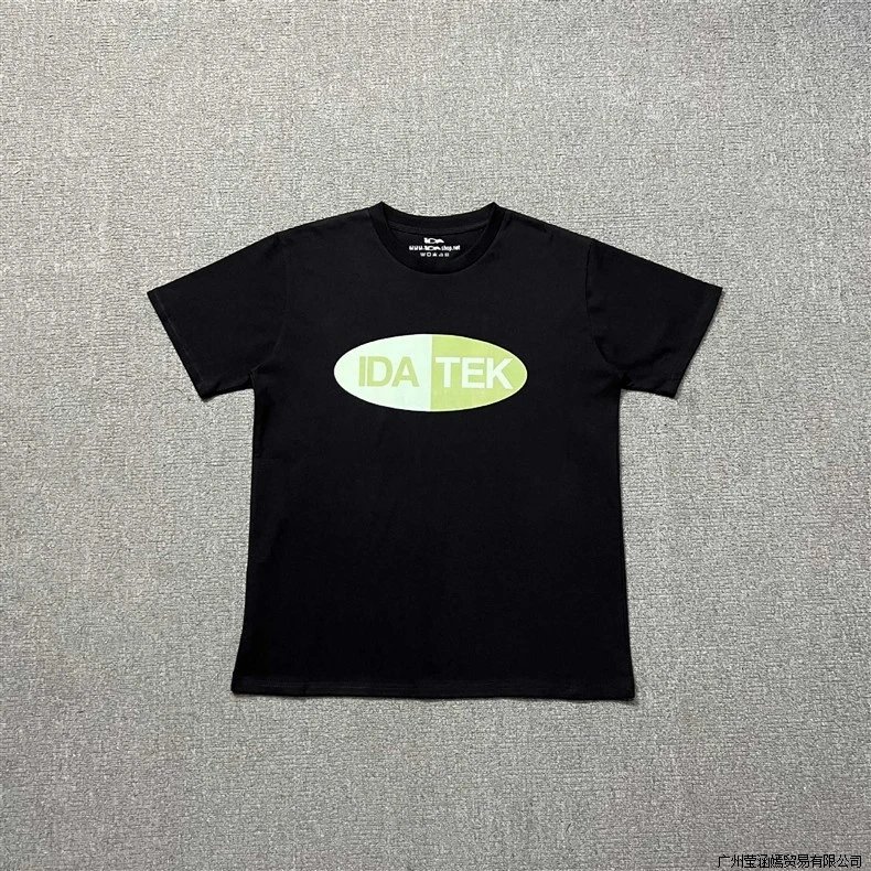 Design IDA Logo Print Black T-Shirt - 7