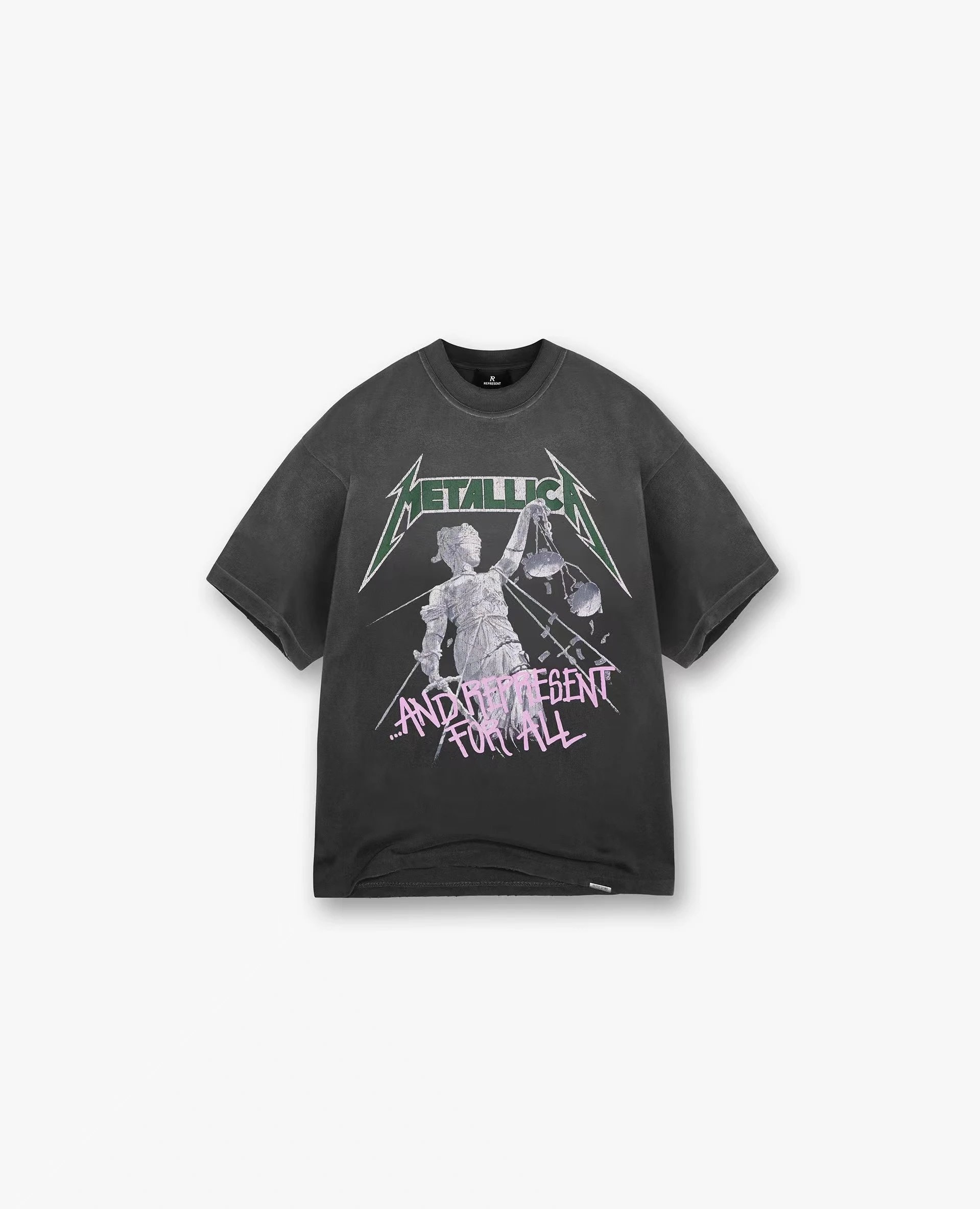 Metallica x Represent And Represent For All Graphic T-Shirt Black - 11