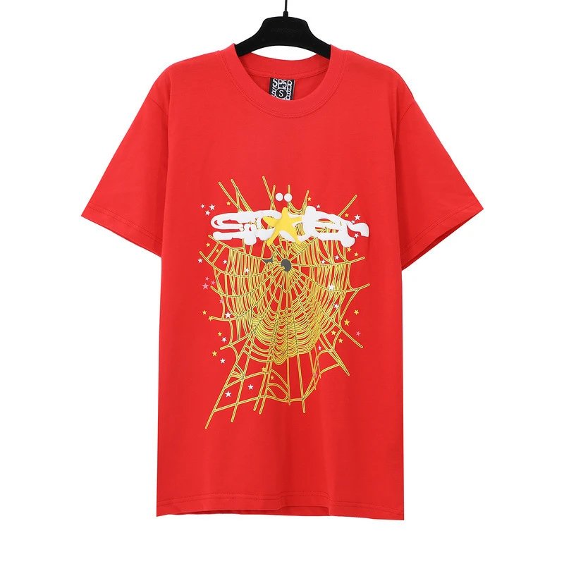 SP5DER Spider Web Graphic T-Shirt Black - 15