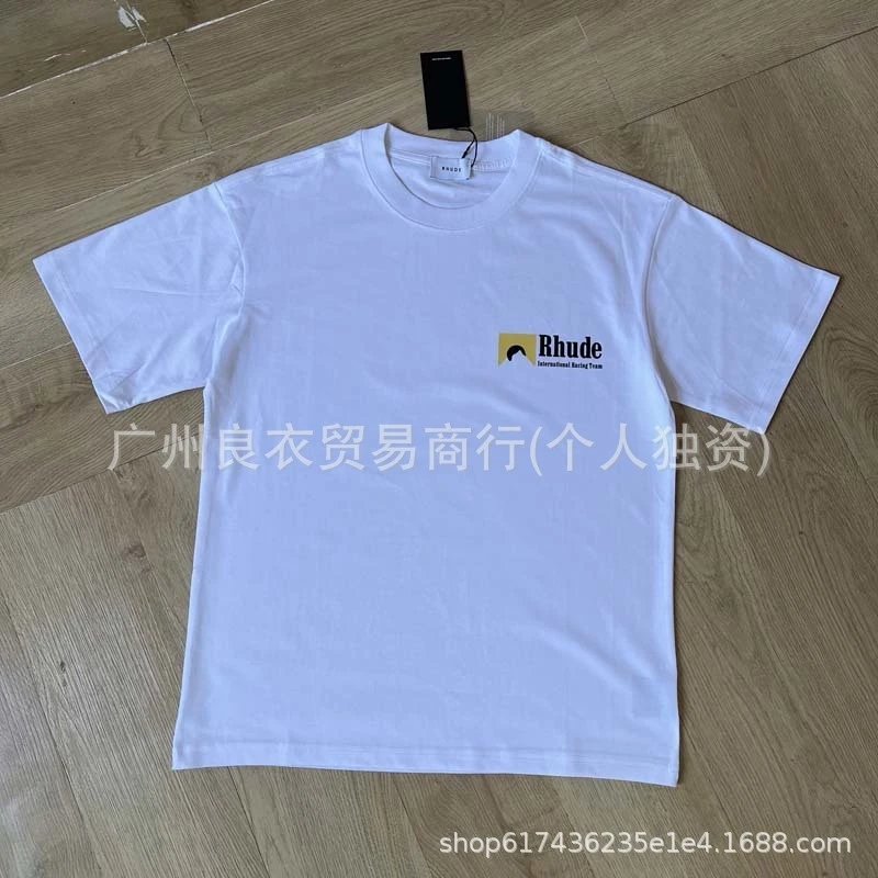 Rhude St. Rhude Hotel Graphic T-Shirt Beige - 17