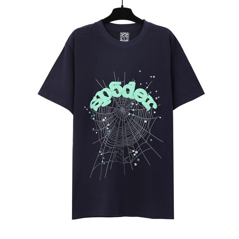 SP5DER Spider Web Graphic T-Shirt Black - 20