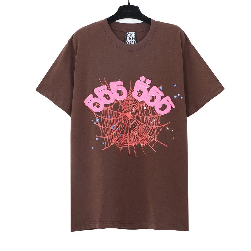 SP5DER Spider Web Graphic T-Shirt Black - 28