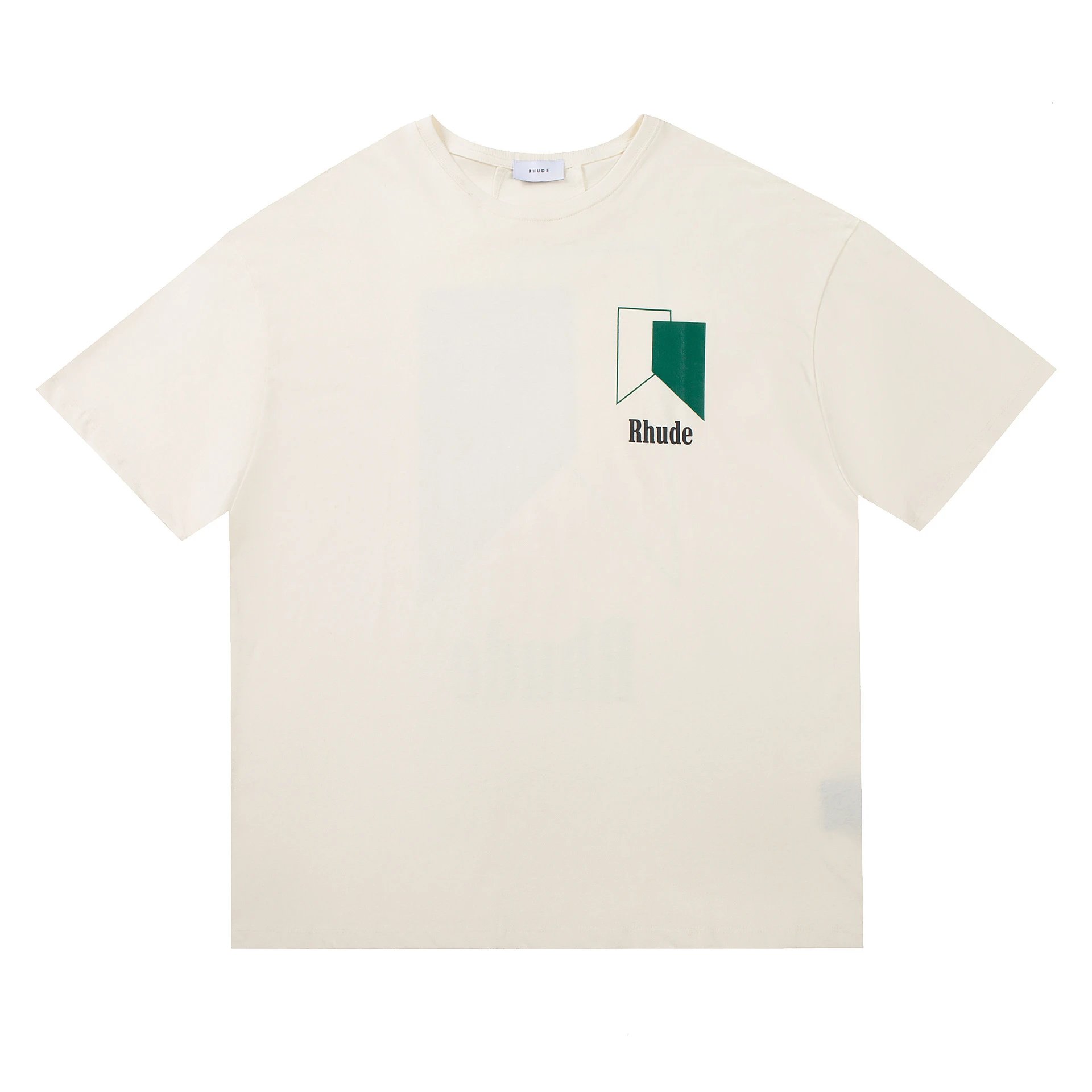 Rhude Leopard Print Graphic T-Shirt Beige - 32