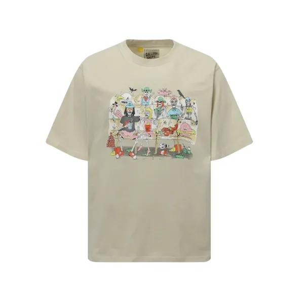 Gallery Dept Giraffe Lightning Black T-Shirt - 42