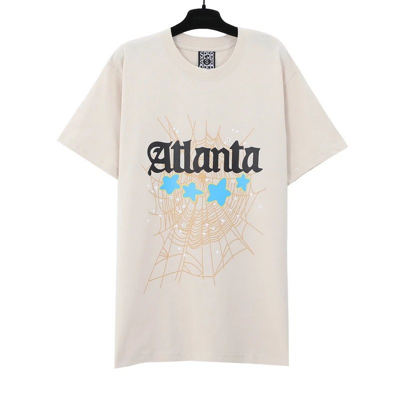 SP5DER Spider Web Graphic T-Shirt Black - 26