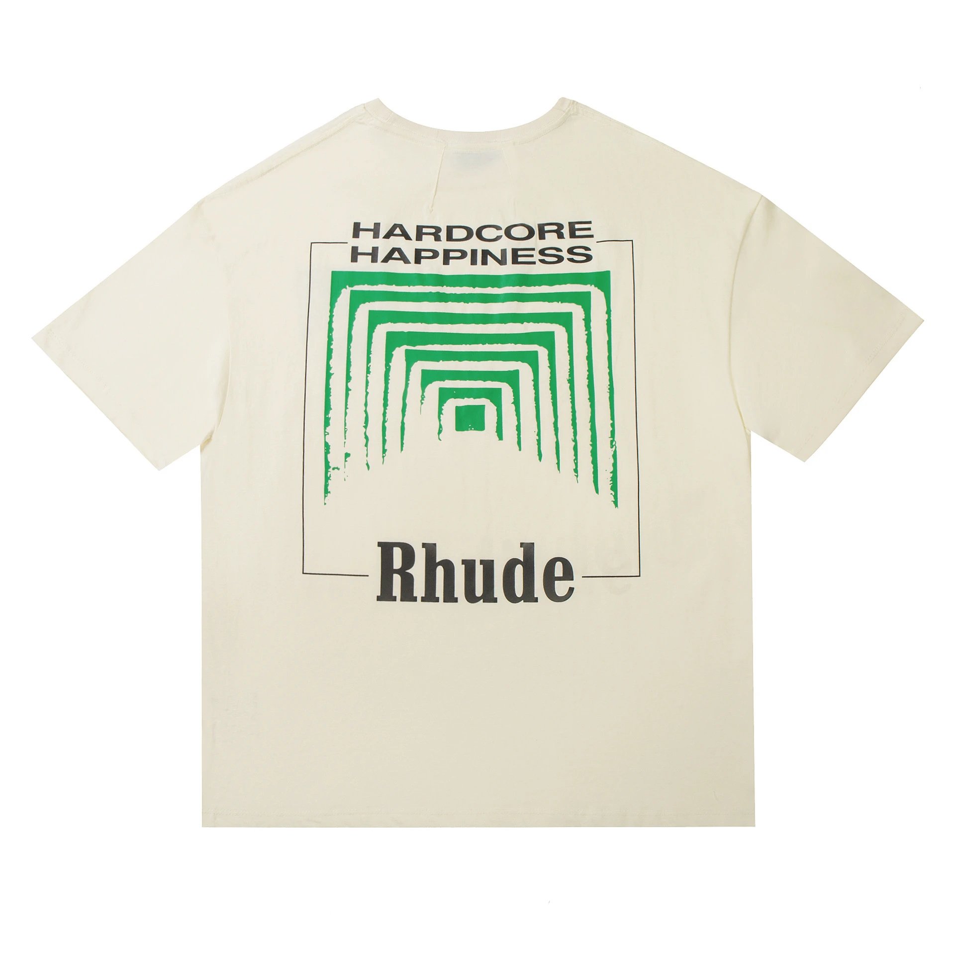 Rhude Leopard Print Graphic T-Shirt Beige - 44