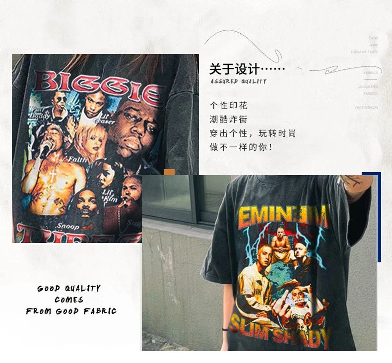 Design XXXTentacion x Unknown Artist Acid Wash Graphic T-Shirt Black T-Shirts - 3