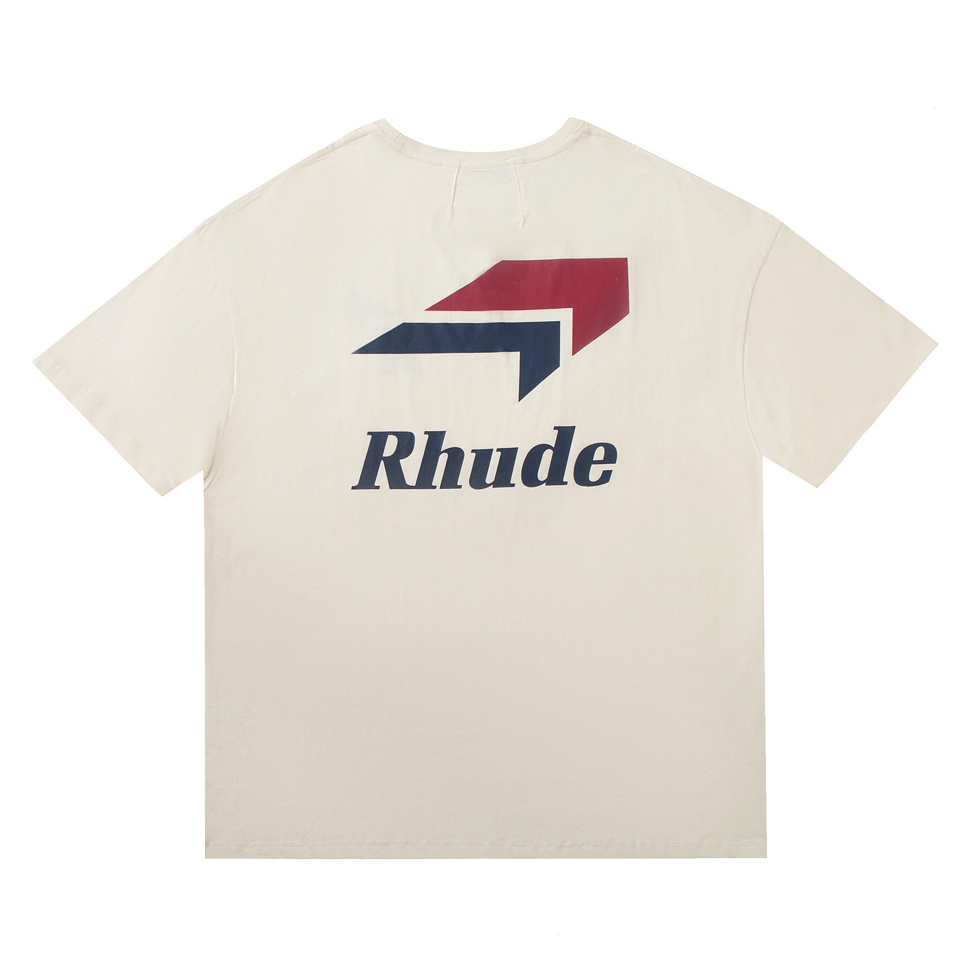 Rhude Leopard Print Graphic T-Shirt Beige - 39