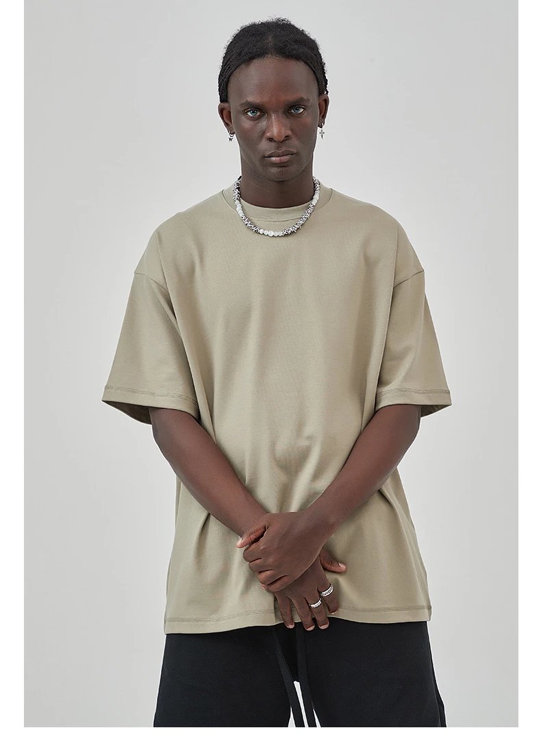 Arte Artie Master 385G Pure Cotton Oversized T-Shirt Dark Gray T-Shirts - 36