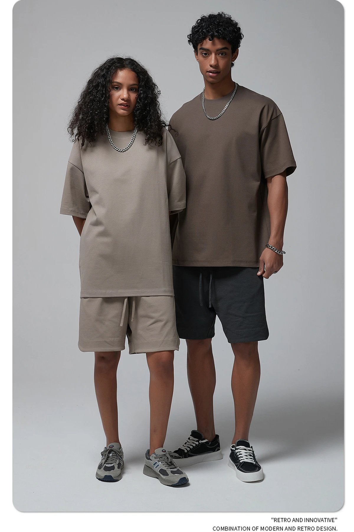 Arte Artie Master 385G Pure Cotton Oversized T-Shirt Dark Gray T-Shirts - 43