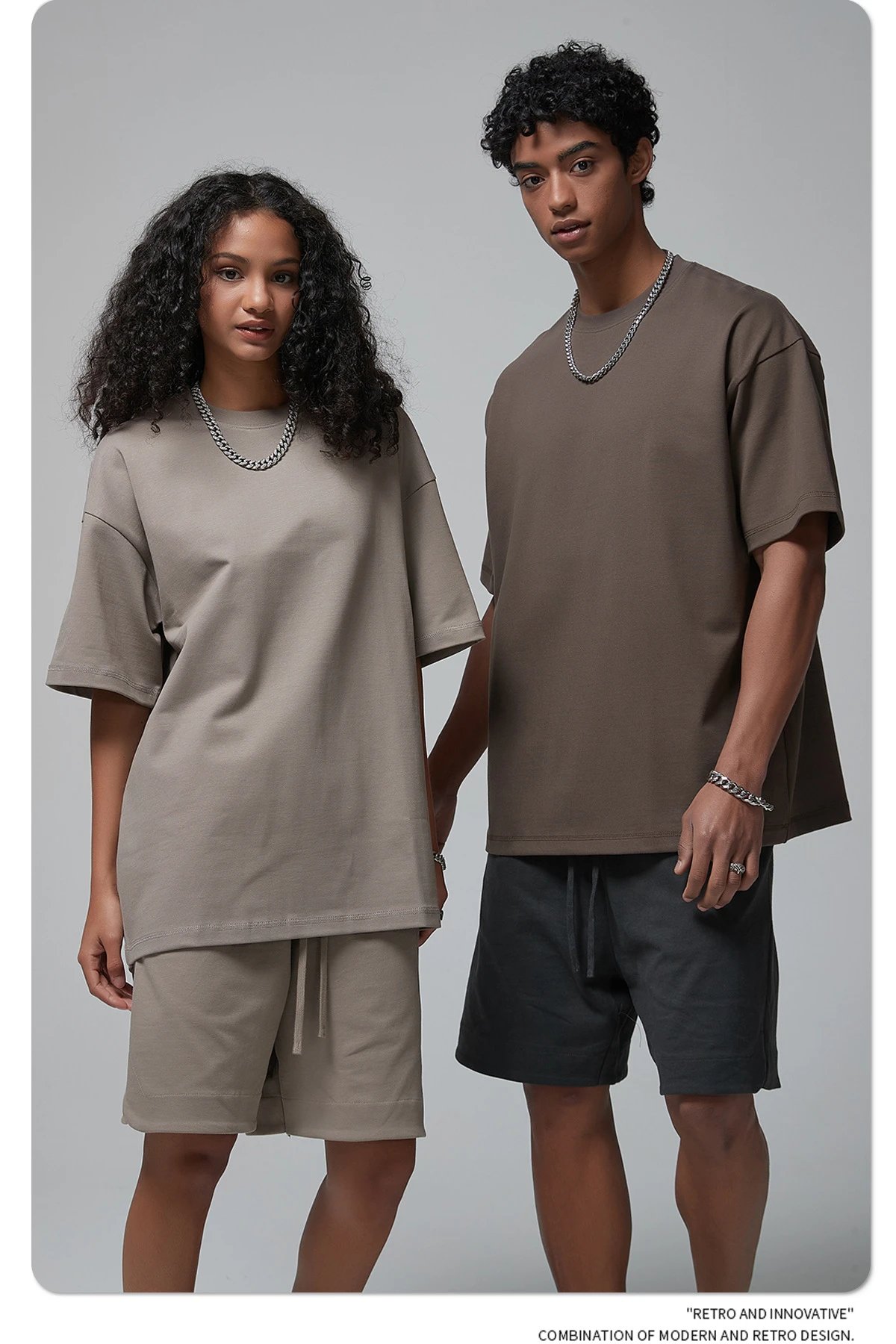 Arte Artie Master 385G Pure Cotton Oversized T-Shirt Dark Gray T-Shirts - 45