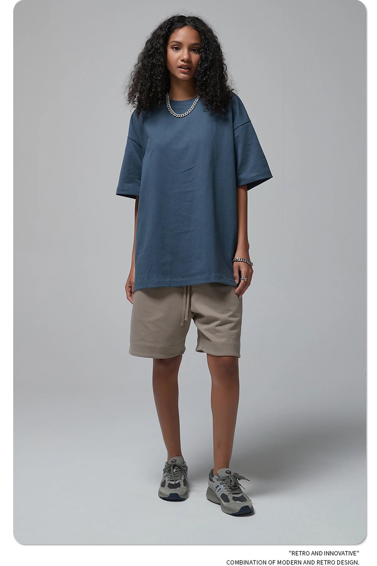 Arte Artie Master 385G Pure Cotton Oversized T-Shirt Dark Gray T-Shirts - 62