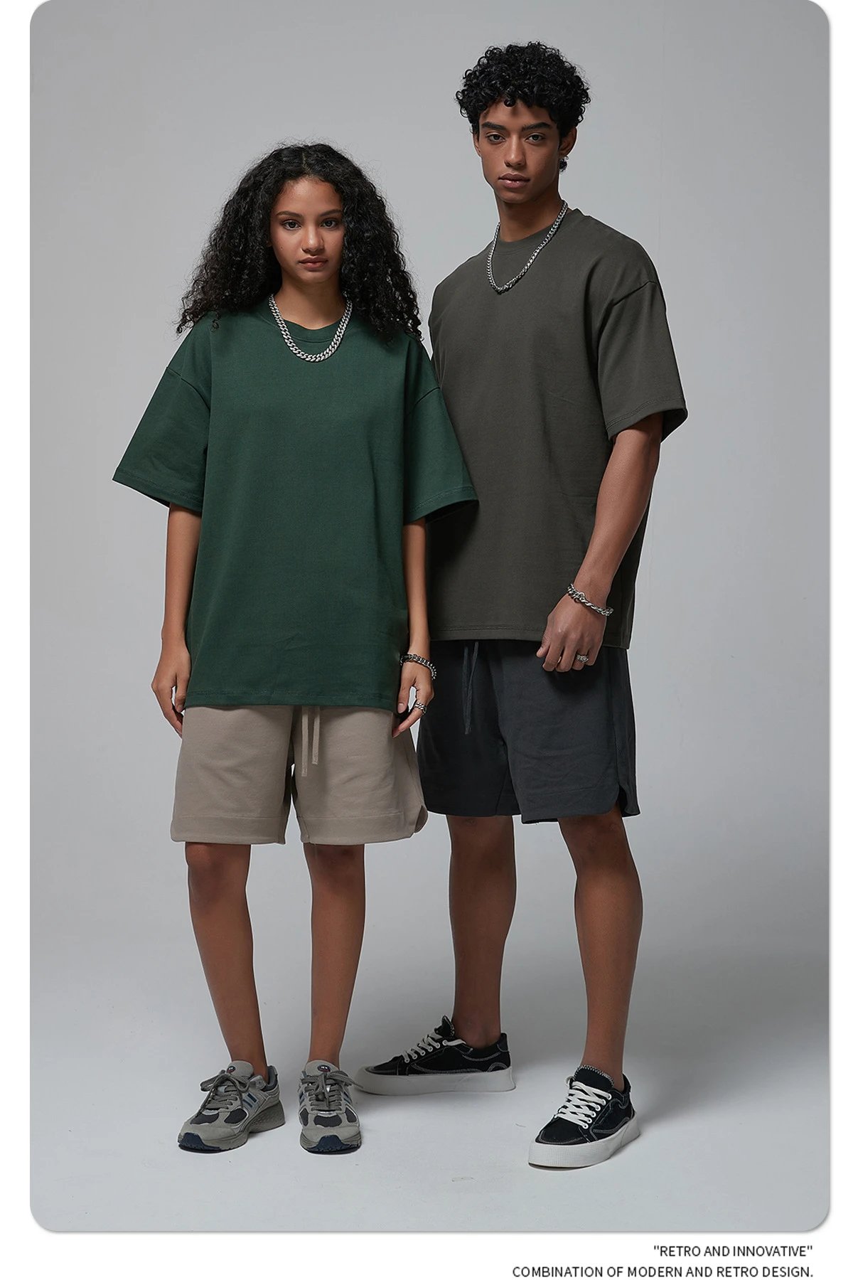 Arte Artie Master 385G Pure Cotton Oversized T-Shirt Dark Gray T-Shirts - 65