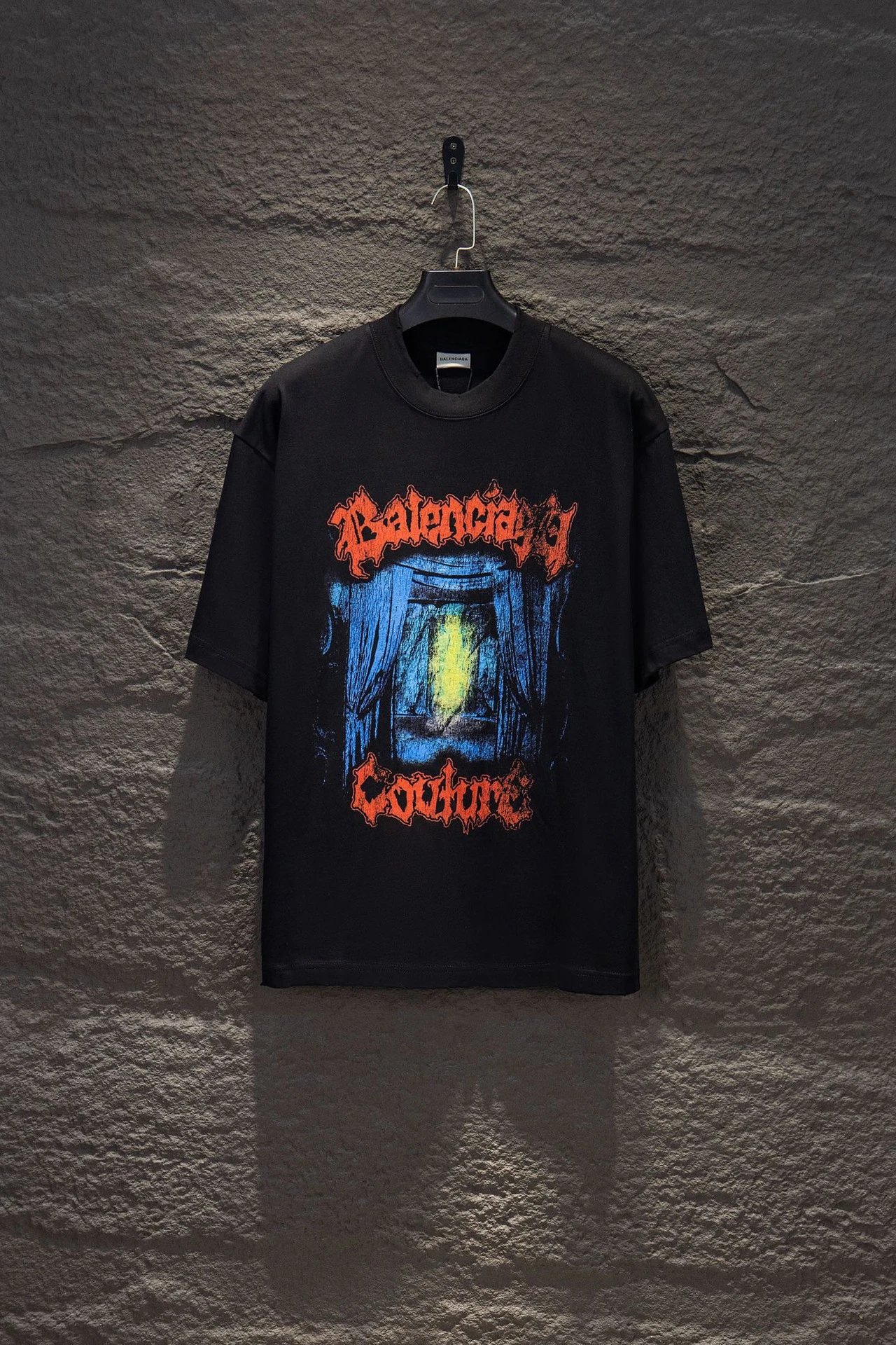 Balenciaga Band Logo Graphic T-Shirt Black - 6