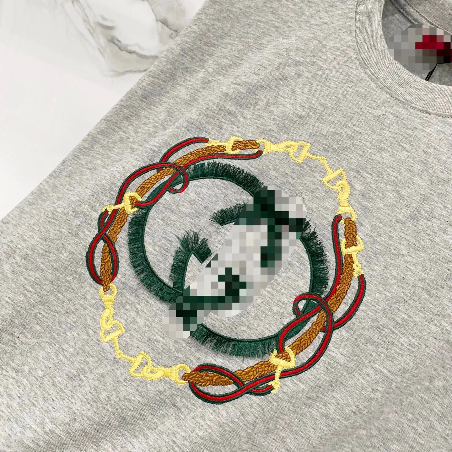 Gucci Floral GG Logo Print Cream T-Shirt - 6