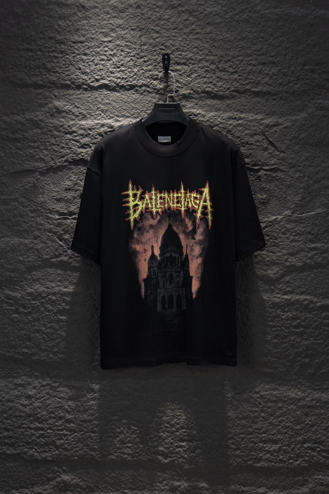 Balenciaga Band Logo Graphic T-Shirt Black - 10