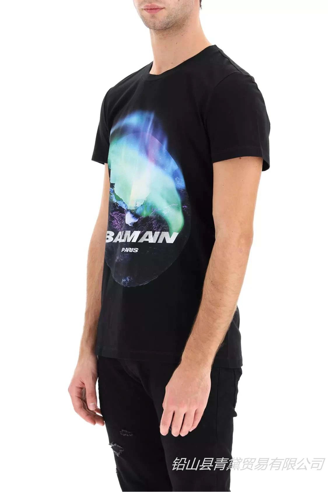 Balmain Logo Graphic Black T-Shirt - 6