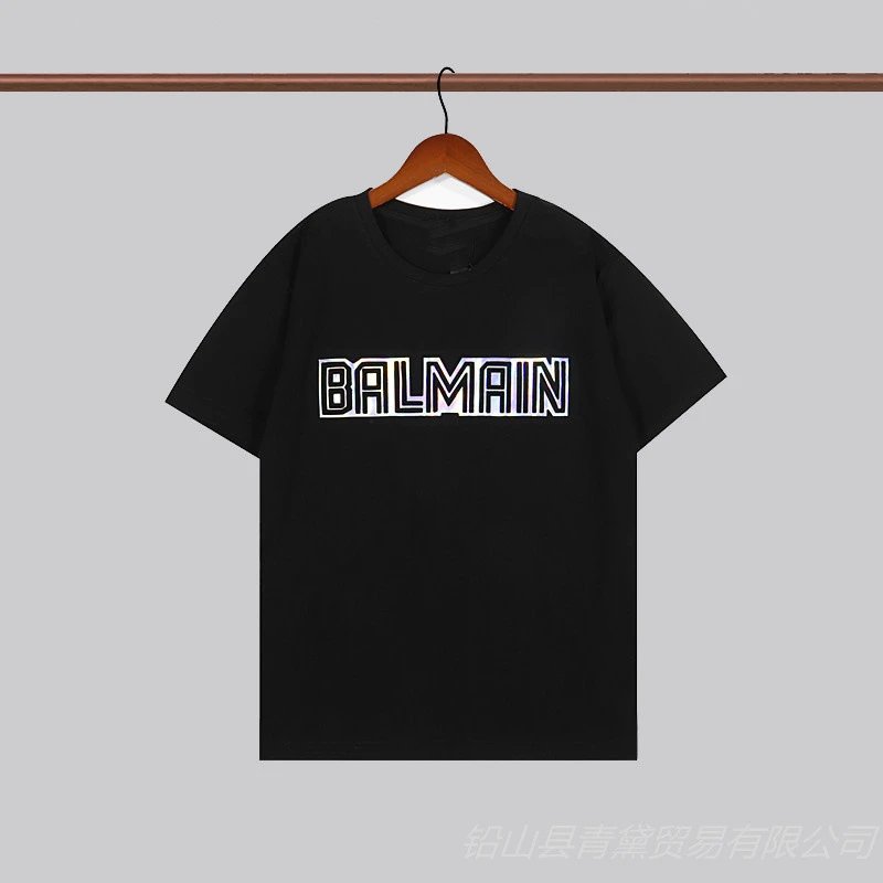 Balmain Logo Graphic Black T-Shirt - 34