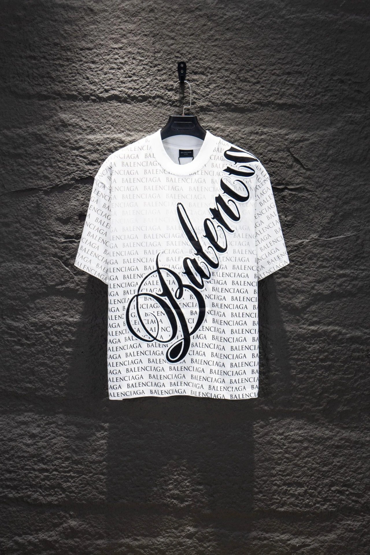 Balenciaga Band Logo Graphic T-Shirt Black - 5