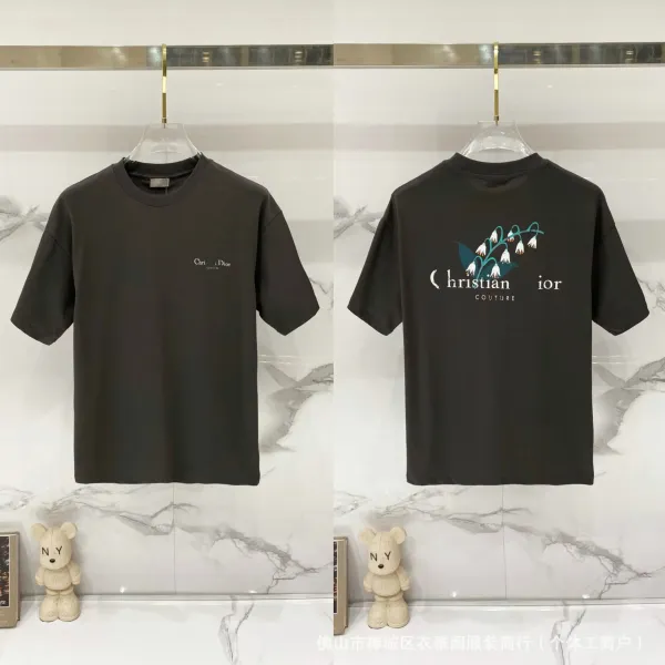 Dior x Christian Dior Couture Black Graphic T-Shirt - 44