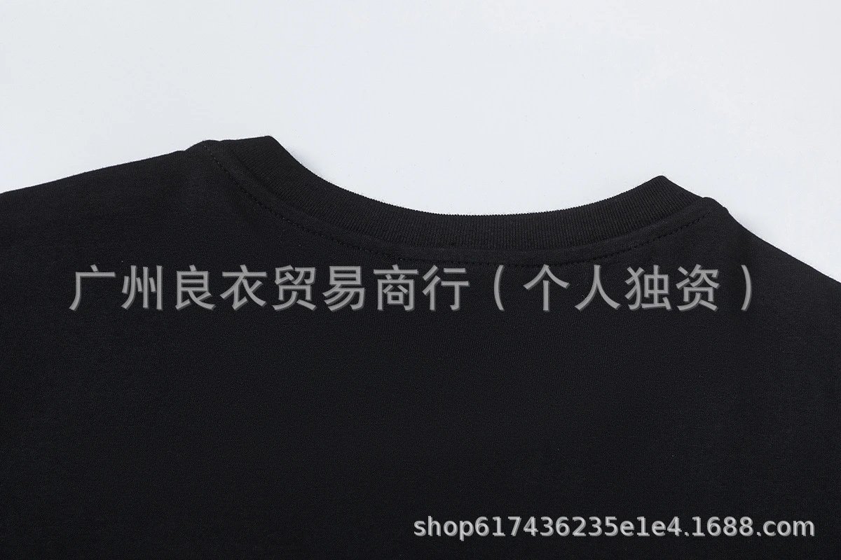 Design Graphic Print Black Oversized T-Shirt - 5