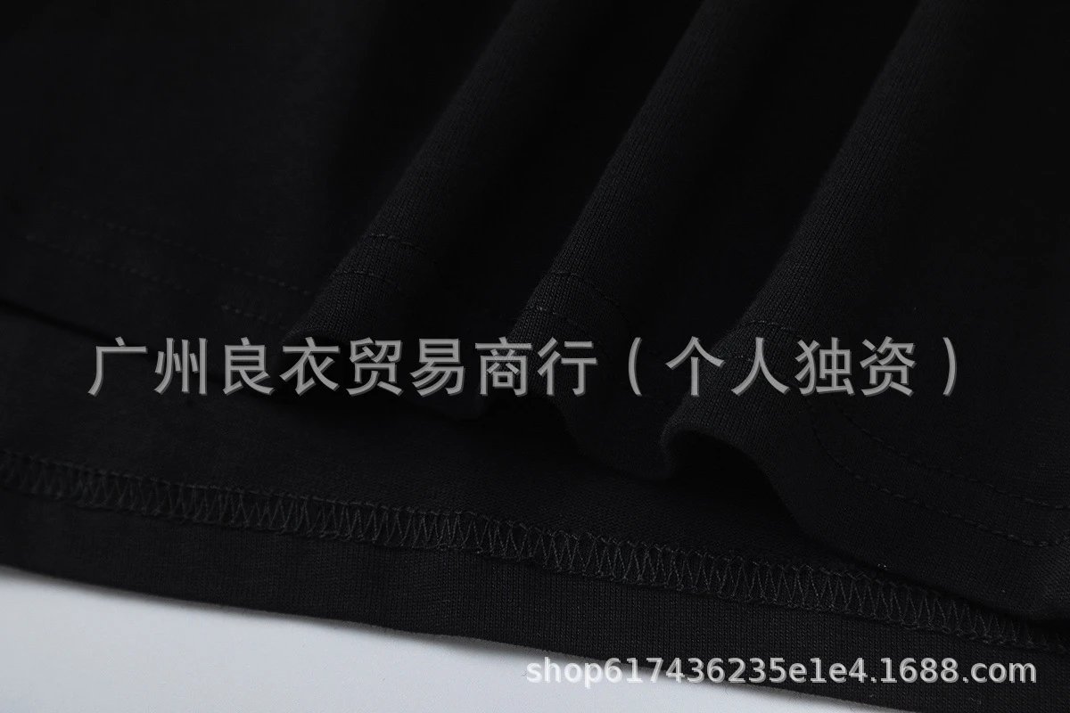 Design Graphic Print Black Oversized T-Shirt - 7