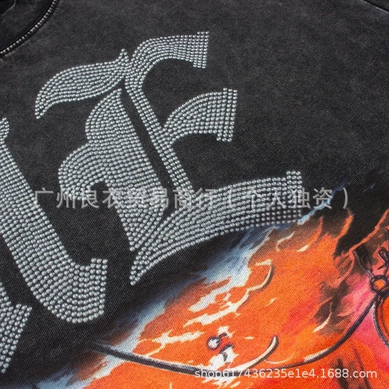 Design Emotion Graphic Print Distressed Black T-Shirt T-Shirts - 10