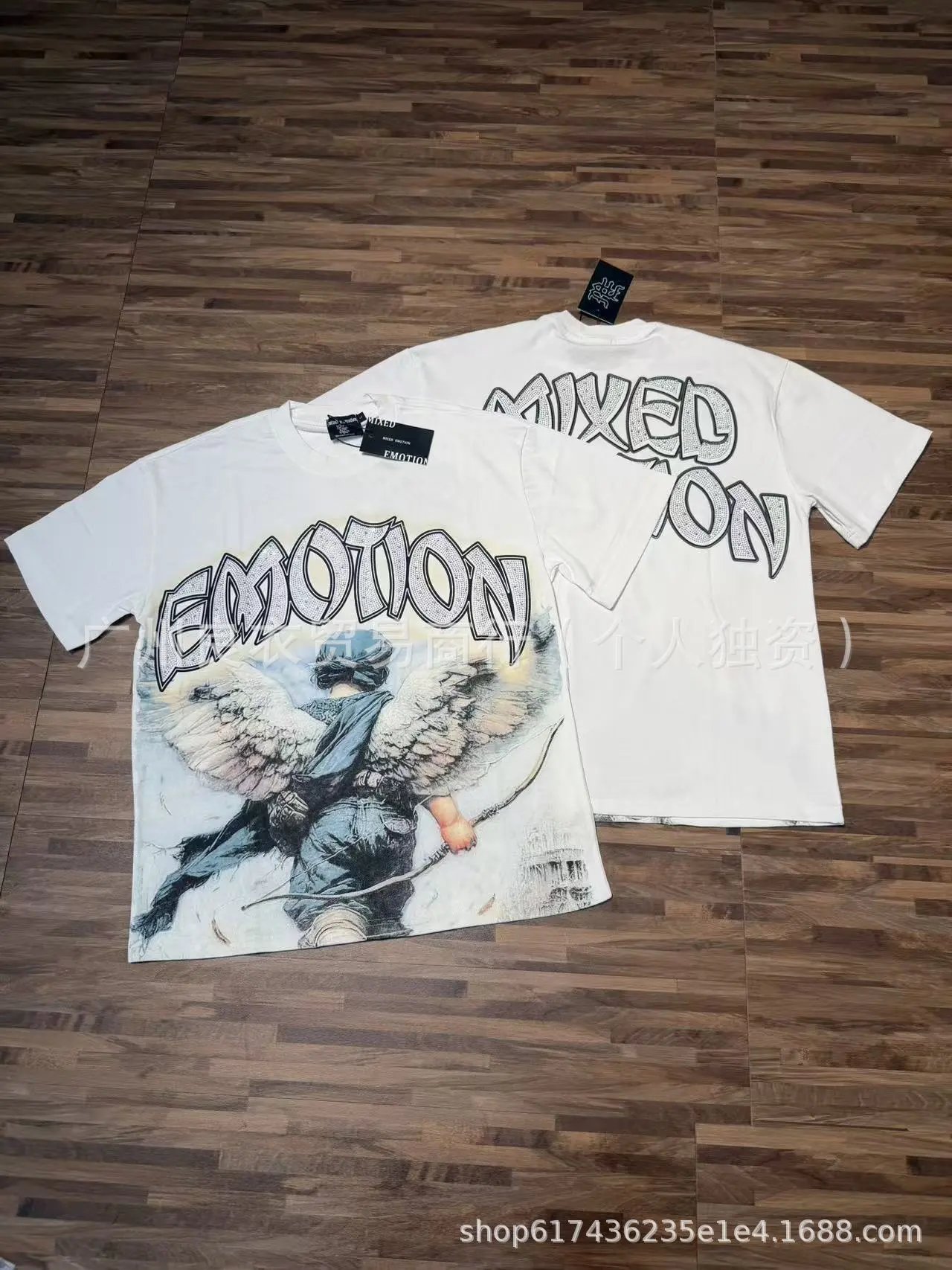 Design Emotion Graphic Print White T-Shirt T-Shirts - 7