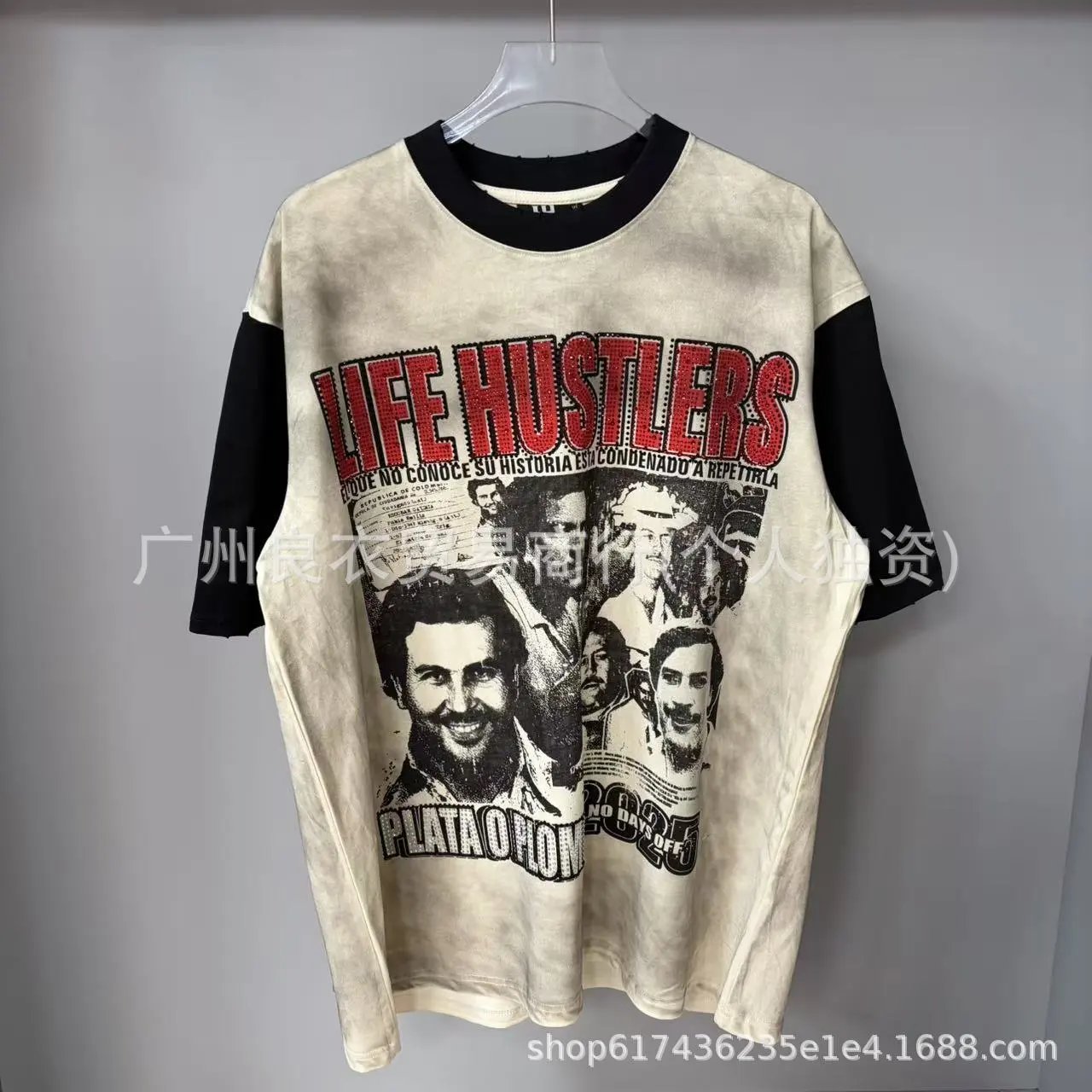 Hellstar Life Hustlers Skull Graphic Black T-Shirt - 14
