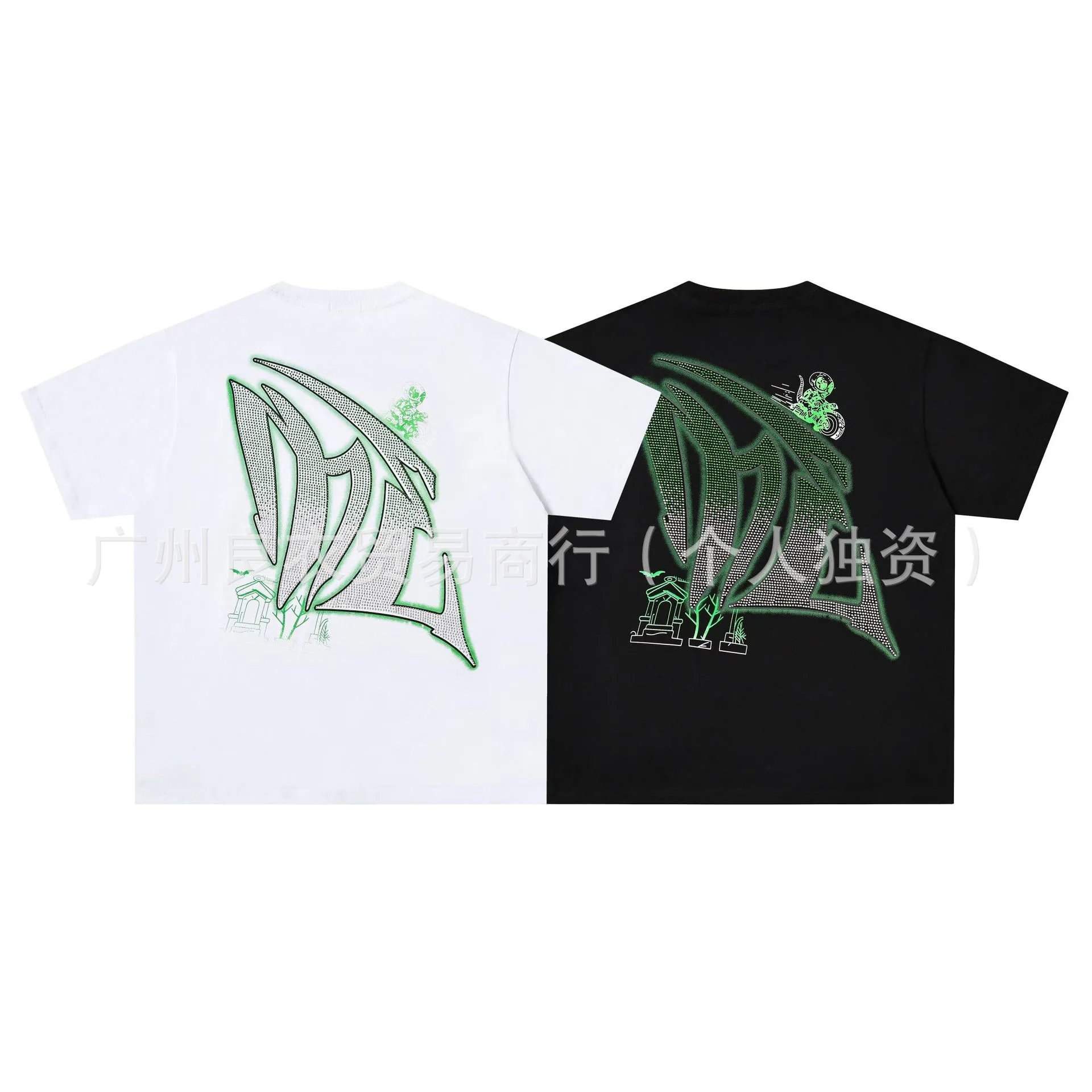 Design Angel Jet Ski Black T-Shirt - 22