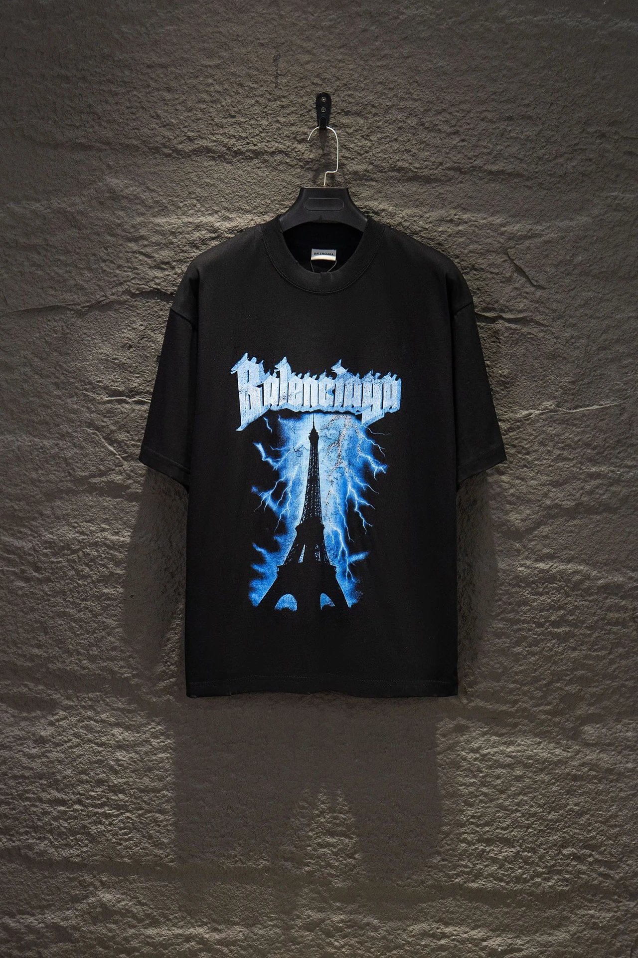 Balenciaga Band Logo Graphic T-Shirt Black - 11