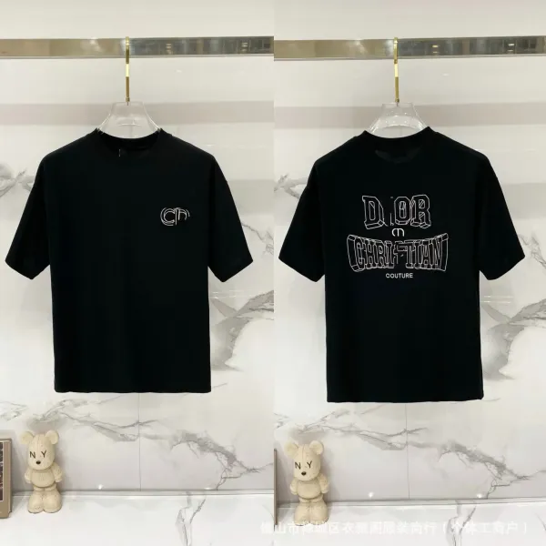 Dior x Christian Dior Couture Black Graphic T-Shirt - 41