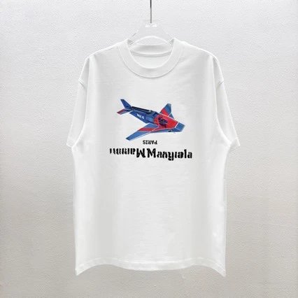 Maison Margiela Stava Jet Print Black T-Shirt - 4