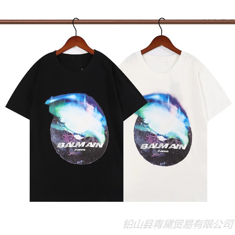 Balmain Logo Graphic Black T-Shirt - 7