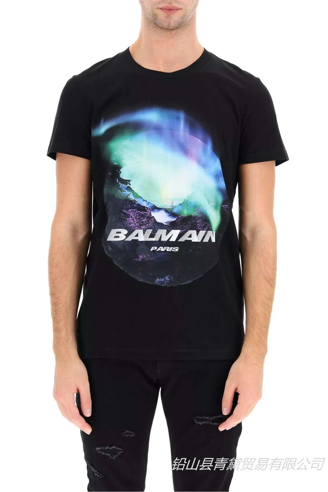 Balmain Logo Graphic Black T-Shirt - 5